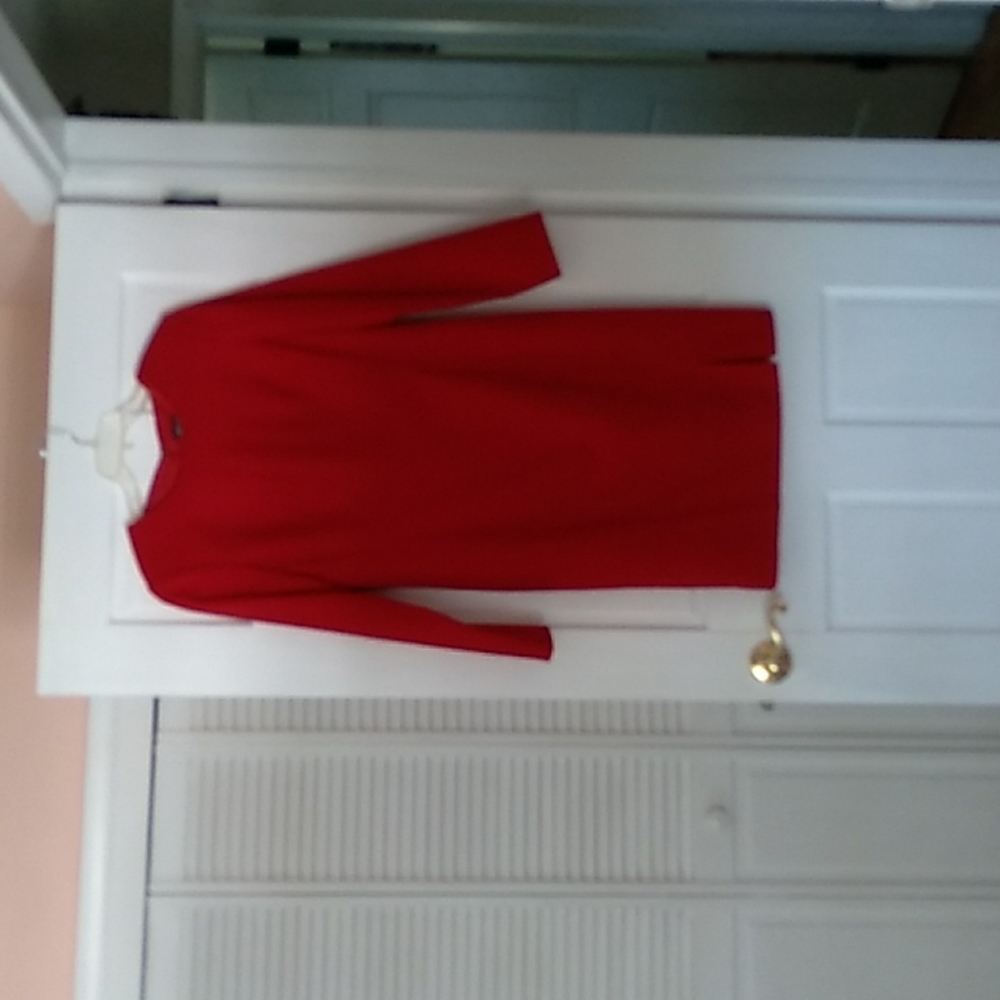 J. G. Hook red long sleeve dress